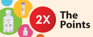 2X the points on select products